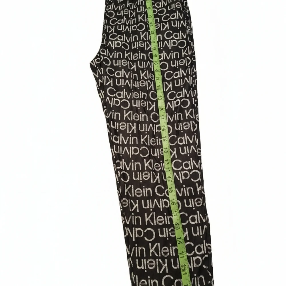 Calvin Klein Black and White Logo Jogger Pajama Pants